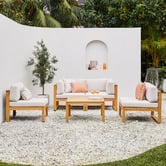 Temple &amp; Webster 4 Seater Cabo Outdoor Modular Sofa Set