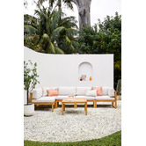 Temple &amp; Webster 5 Seater Cabo Outdoor Corner Lounge Set