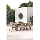 Temple &amp; Webster 6 Seater Sorrento Outdoor Dining Table &amp; Marina Chair Set