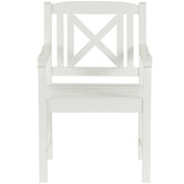 Temple &amp; Webster 2 Seater White Santa Cruz Outdoor Bistro Set