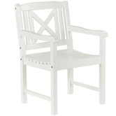 Temple &amp; Webster 2 Seater White Santa Cruz Outdoor Bistro Set