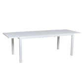 Temple &amp; Webster 4 Seater White Kos Outdoor Extendable Dining Set