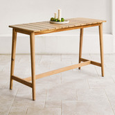 Temple &amp; Webster Sorrento Acacia Wood Outdoor Bar Table