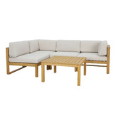 Temple &amp; Webster 4 Seater Cabo Outdoor Modular Sofa Set