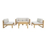 Temple &amp; Webster 4 Seater Cabo Outdoor Modular Sofa Set