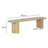 Temple &amp; Webster Anika Mango Wood Dining Bench