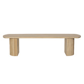 Temple &amp; Webster Anika Mango Wood Dining Bench