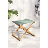 Temple &amp; Webster Belize Wooden Outdoor Foldable Footstool
