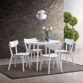 Temple &amp; Webster White Larsen Round Dining Table