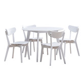 Temple &amp; Webster White Larsen Round Dining Table