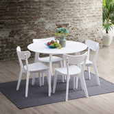 Temple &amp; Webster White Larsen Round Dining Table