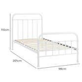 Temple &amp; Webster Bailey Metal Single Kid&#039;s Bed Frame