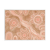 Temple &amp; Webster Marrambidya Bila Peach Printed Wall Art