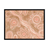 Temple &amp; Webster Marrambidya Bila Peach Printed Wall Art