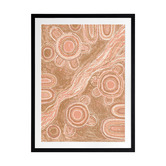 Temple &amp; Webster Marrambidya Bila Peach Printed Wall Art