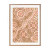 Temple &amp; Webster Marrambidya Bila Peach Printed Wall Art