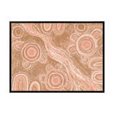 Temple &amp; Webster Marrambidya Bila Peach Printed Wall Art