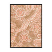 Temple &amp; Webster Marrambidya Bila Peach Printed Wall Art