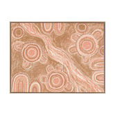 Temple &amp; Webster Marrambidya Bila Peach Printed Wall Art