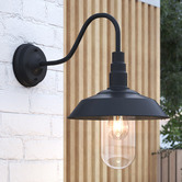 Temple &amp; Webster Melrose Gooseneck Outdoor Wall Light