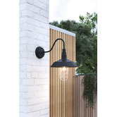 Temple &amp; Webster Melrose Gooseneck Outdoor Wall Light