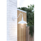 Temple &amp; Webster Melrose Gooseneck Outdoor Wall Light