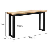 Temple &amp; Webster Ski-Leg Console Table