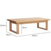 Temple &amp; Webster Ski-Leg Rectangular Coffee Table