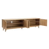 Temple &amp; Webster 200cm Dion Herringbone Oak Wood TV Unit