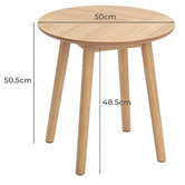 Temple &amp; Webster Dion Herringbone Round Coffee Table &amp; Side Table Set