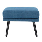 Temple &amp; Webster 2 Piece Hanover Upholstered Armchair &amp; Footstool Set