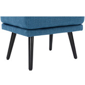 Temple &amp; Webster 2 Piece Hanover Upholstered Armchair &amp; Footstool Set