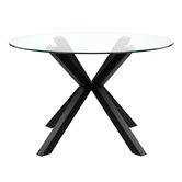 Temple &amp; Webster Charlie Glass Dining Table