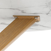 Temple &amp; Webster Charlie Faux Marble Dining Table