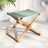 Temple &amp; Webster Belize Wooden Outdoor Deck Chair &amp; Footstool Set