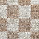 Temple &amp; Webster Brooklyn Check Hand-Woven Jute Rug