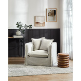 Temple &amp; Webster Montauk Upholstered Slipcover Armchair