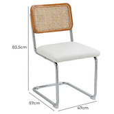 Temple &amp; Webster Marcel Breuer Cesca Replica Cantilever Dining Chairs