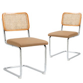 Temple &amp; Webster Marcel Breuer Cesca Replica Cantilever Dining Chairs
