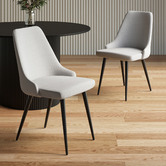 Temple &amp; Webster Brahms Chenille Dining Chairs