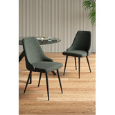 Temple &amp; Webster Brahms Chenille Dining Chairs