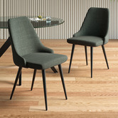 Temple &amp; Webster Brahms Chenille Dining Chairs
