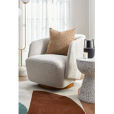 Temple &amp; Webster Kelly Swivel Armchair