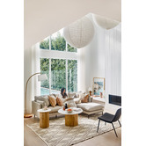 Temple &amp; Webster Natural Bellamy 3 Seater Sofa with Chaise