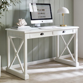 Temple &amp; Webster Hamptons 2 Drawer Desk