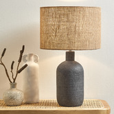 Temple &amp; Webster Maya Black Ceramic Table Lamp