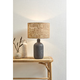 Temple &amp; Webster 57cm Black Maya Ceramic Table Lamp