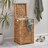 Temple &amp; Webster Villa Single Water Hyacinth Hamper