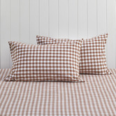 Temple &amp; Webster Gingham Washed Cotton Standard Pillowcases