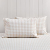 Temple &amp; Webster Gingham Washed Cotton Standard Pillowcases